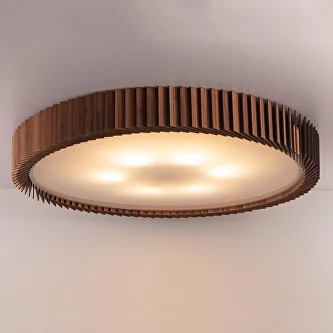 Rotor Chandelier 1000 - американский орех - вплотную к потолку