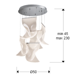 Люстра Velos II 5L хромированная