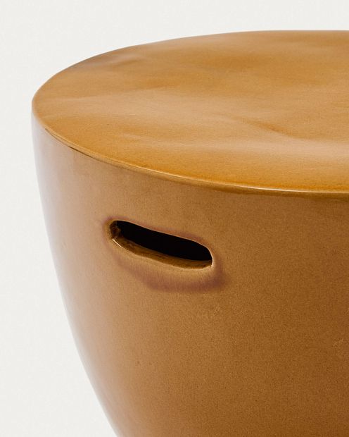 Mesquida Приставной столик из керамики горчичный