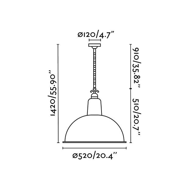 LOU PENDANT GREEN E27 15W