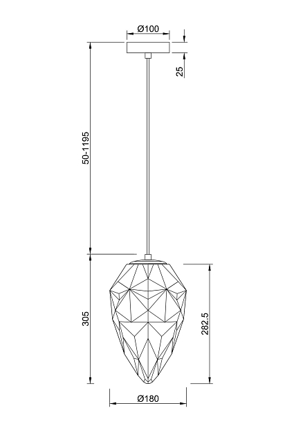 Подвесной светильник Maytoni Globo P052PL-01BL