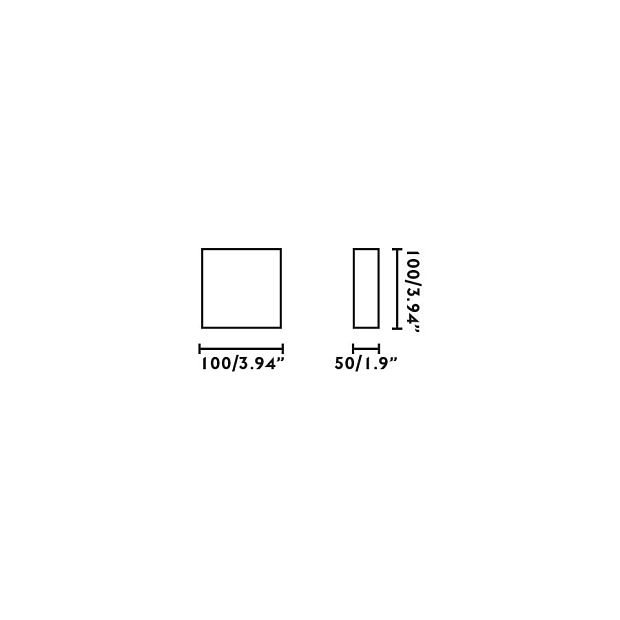 KAULA Бра INOX LED 8W 3000K SS316