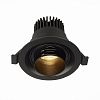 Превью ST701.438.07 Св-к встр. Zoom Черный LED 1*7W 3000K 560Lm Ra 15°-60° IP20 D90xH65 170-240V Встраиваемые светильники