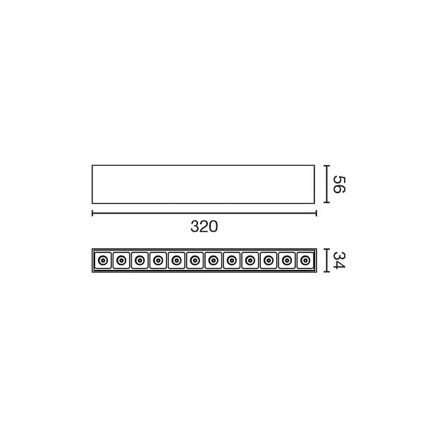 Потолочный светильник Neso Point-12 2700K 34° белый DALI