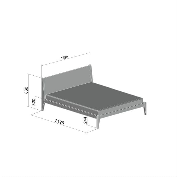 Кровать Fly тонировка 180 см