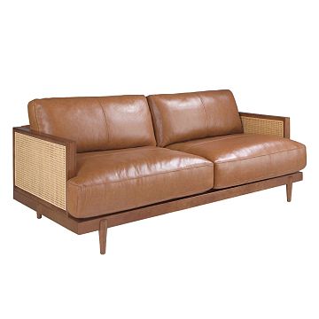 Диван 3-х местный 6177/KF8031-3P-M2731 из коричневой кожи