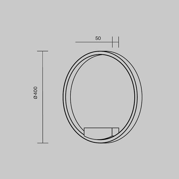 Настенный светильник (бра) Rim MOD058WL-L25BSK