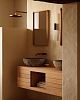 Превью Kenta Мебель для ванной из массива тика с натуральной отделкой, 120 x 45 см