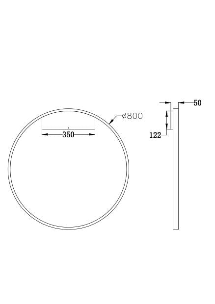 Настенный светильник (бра) Rim MOD058WL-L50BS4K