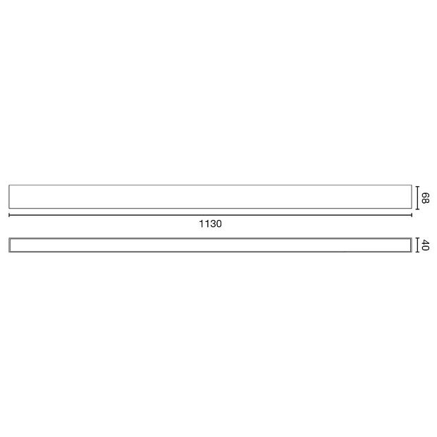 Бра Via EVO белое UP&DOWN 1130 51+21W 3000K BL