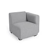 Превью Legara grey seat with left-hand armrest 80 cm