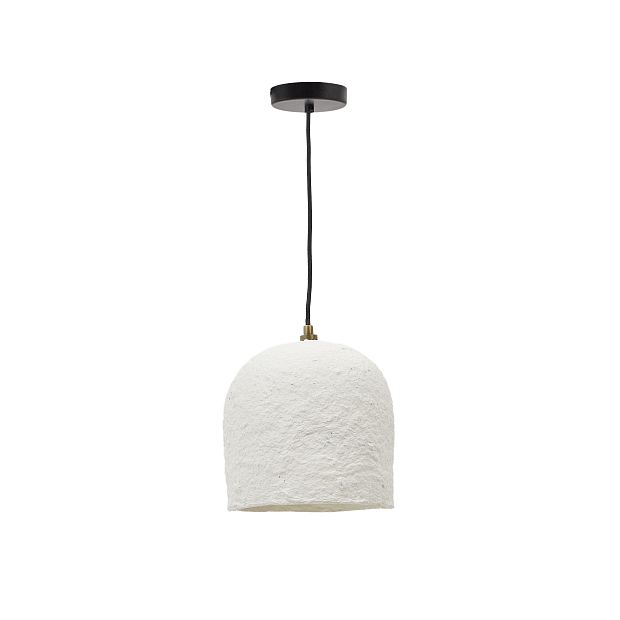 Подвесной светильник Calvia из папье-маше белый Ø 25 см