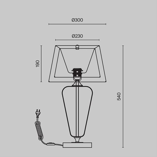 Настольный светильник Verre Z005TL-01BS