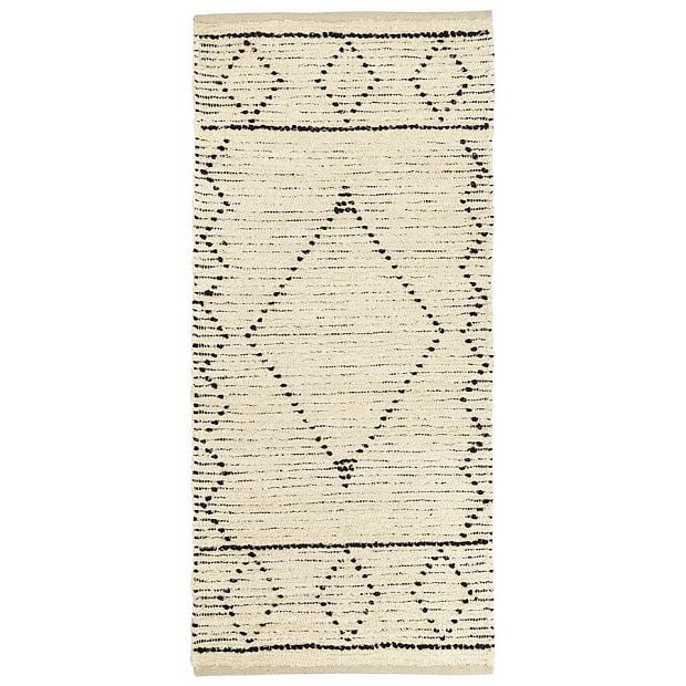 Ковер из переработанного хлопка dispur из коллекции ethnic, 70x160см