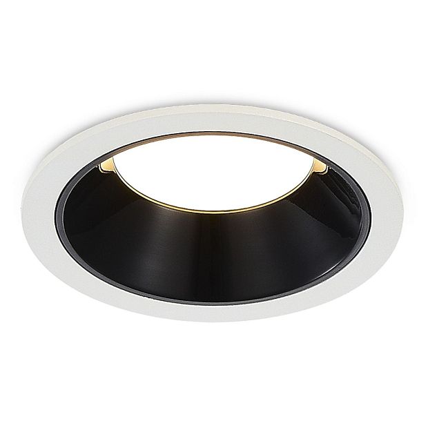 Св-к встр. Черный LED 1*7W 4000K 630Lm Ra80 120° IP20 D85xH45 100-240V