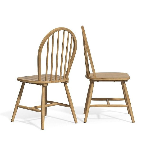 Комплект из 2 стульев с решетчатой спинкой WINDSOR единый размер бежевый