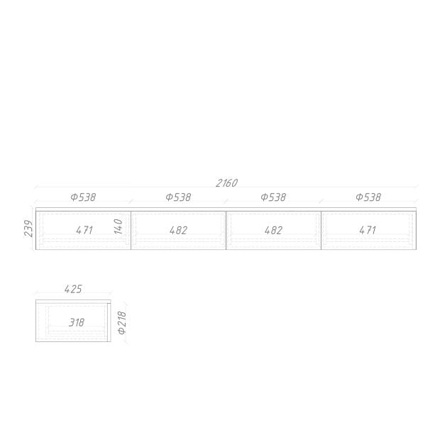 Консоль подвесная ML057