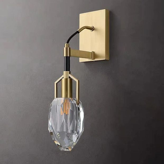 Настенный светильник Wall lamp 8960-1W brass/clear