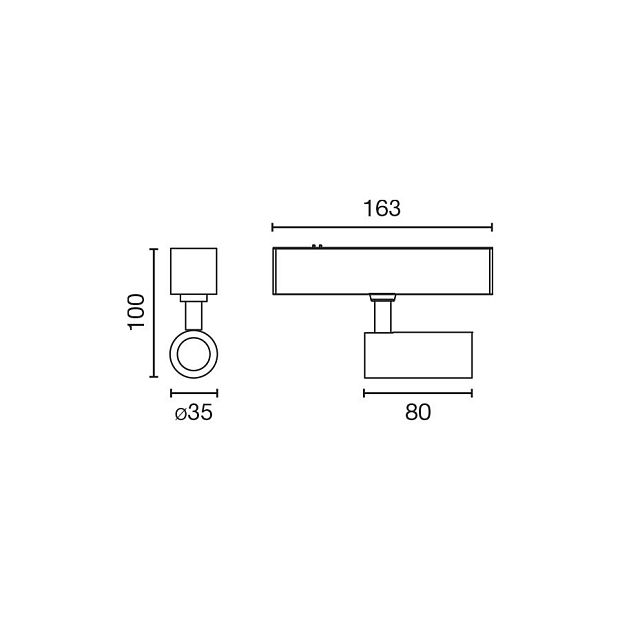 Светильник Neso Hole 5W 2700K 20° черный Casambi