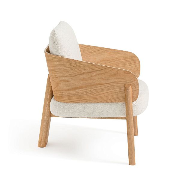 Кресло из дуба ткани букле Marais дизайн Э Галлина бежевый