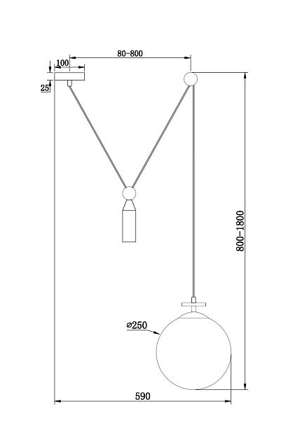 Подвесной светильник Impulse FR5221PL-01BS