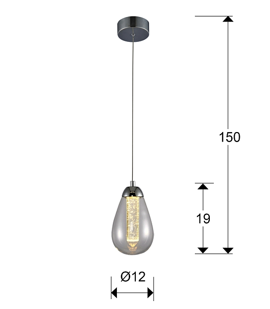 Подвесной светильник Taccia 1L LED Ø12