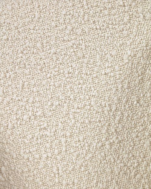 Кресло-качалка Vania из белой ткани букле