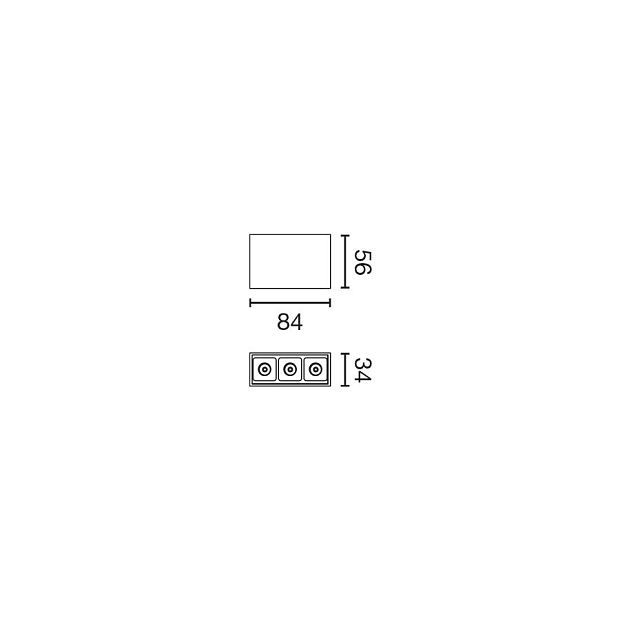 Потолочный светильник Neso Point-3 2700K 34° белый