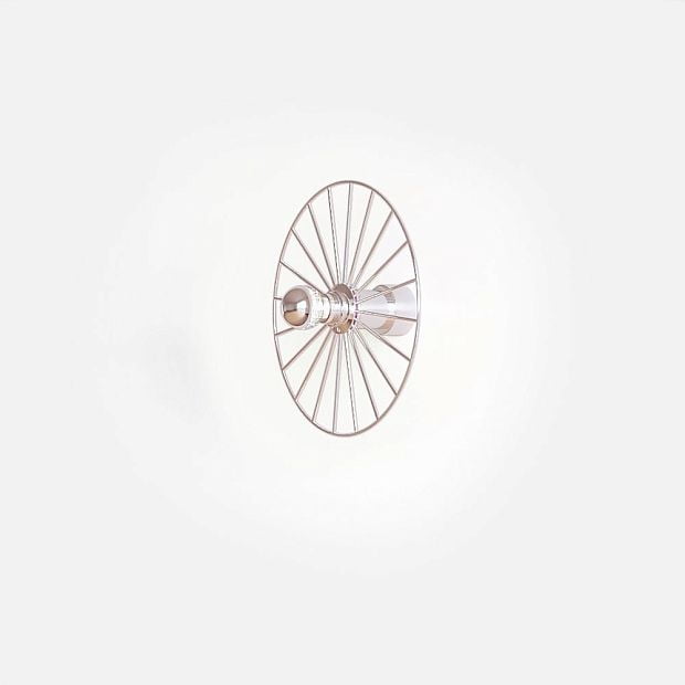 Бра Wheel 30 cm хром + цоколь 15 cm хром