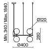 Превью Подвесной светильник Maytoni MOD013PL-04BS1