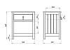 Превью Тумба прикроватная Wood (серый)