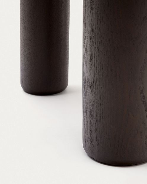 Mailen Круглый стол из шпона ясеня с темной отделкой Ø 120 см