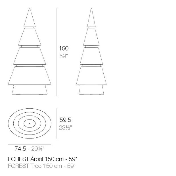 Светящееся дерево Forest 150 cm