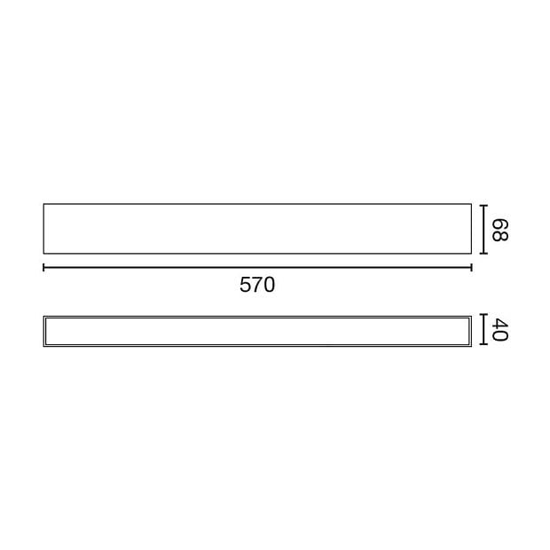 Бра Via EVO 570 25W 4000K черный