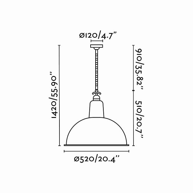 LOU PENDANT GREEN E27 15W