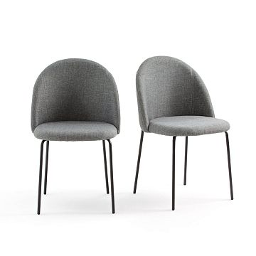 Комплект из 2 стульев NORDIE La Redoute серый