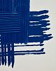 Превью Sagaro Абстрактное полотно в бело-голубых тонах 80 x 100 см