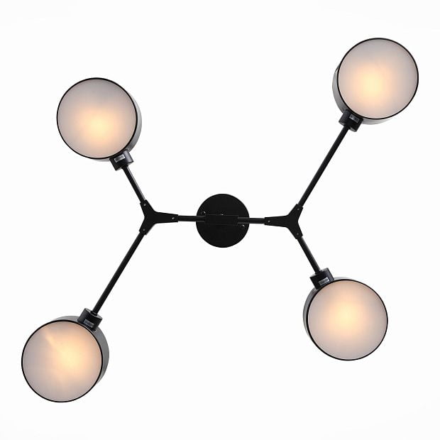 Светильник потолочный Черный/Черный E14 4*60W