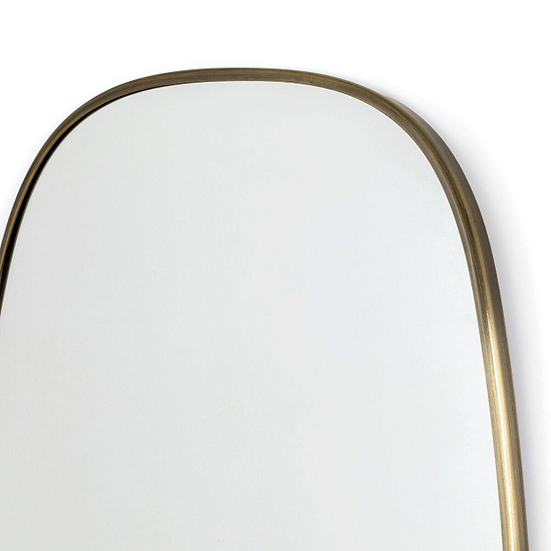 Зеркало с рамкой из искусственно состаренной латуни Д1 м Caligone единый размер золотистый