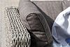 Превью Lungo "Лунго" трансформирующийся диван из искусственного ротанга (гиацинт), цвет серый
