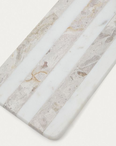 Sylara Маленькая сервировочная доска серый и белый мрамор