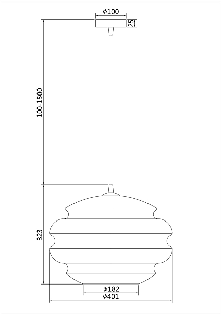 Подвесной светильник Maytoni Ruche P078PL-01BL