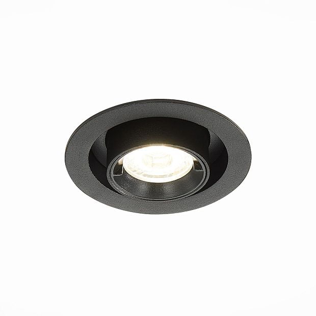 Св-к встр. Черный LED 1*12W 4000K 900Lm Ra80 24° IP20 D90xH92 180-240V