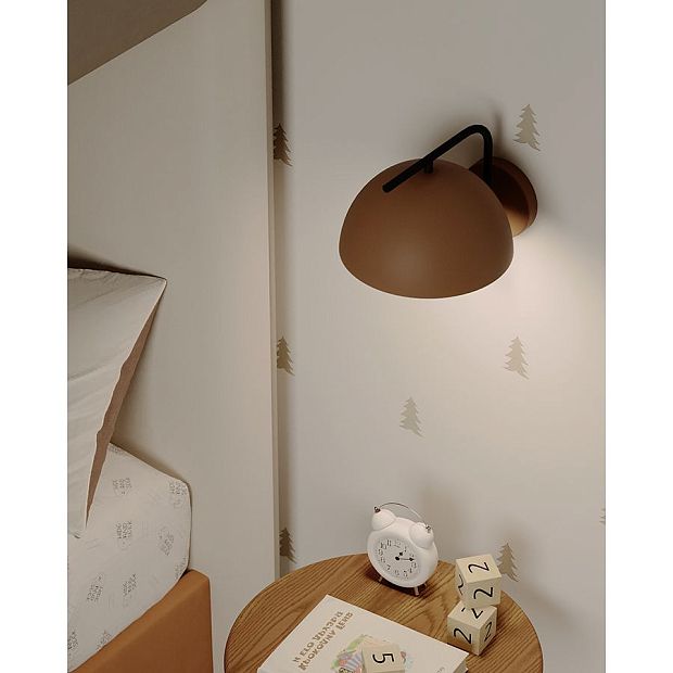 Светильник настенный jassy, D29х26 см, коричневый