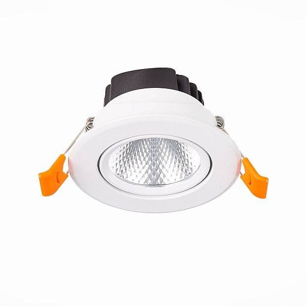 Св-к встр. Белый LED 1*8W 3000K 640Lm Ra80 36° IP20 D86xH50 220-240V