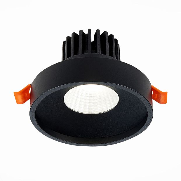 Св-к встр. Черный LED 1*10W 3000K 750Lm Ra>90 38° IP20 D100xH75 170-240V