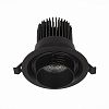 Превью ST701.448.12 Св-к встр. Zoom Черный LED 1*12W 4000K 960Lm Ra90 15°-60° IP20 D115xH95 170-240V Встраиваемые светильники