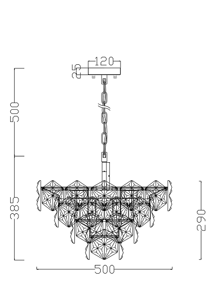 Подвесная люстра Freya Molly FR1004PL-09CH