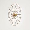 Превью Бра Wheel 60 cm золотой + цоколь 10 cm золотой