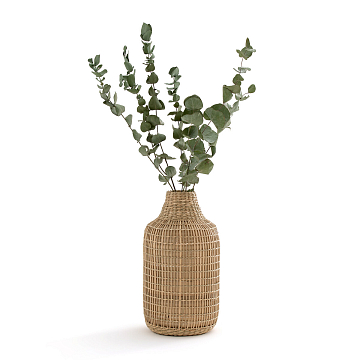 Ваза декоративная из натурального плетеного бамбука Plooming единый размер бежевый